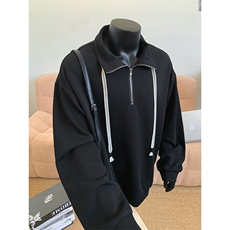 WY5021/P65春装新款高品质不起球个性套头卫衣男潮流宽松上衣外套，男装卫衣，电商A141