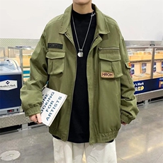 现货2022飞行员工装夹克韩版秋季外套休闲宽松潮男上衣W2734-P50，男装夹克，星座512-2