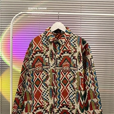 新款秋冬潮流夹克气质宽松型百搭男日系潮翻领长袖CS912P46，男装衬衫，星座1116-2
