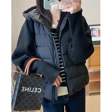 高品质针织袖拼接假两件短款棉服外套羽绒棉衣女冬M555，男装棉衣，星座1116A（原606A-3）