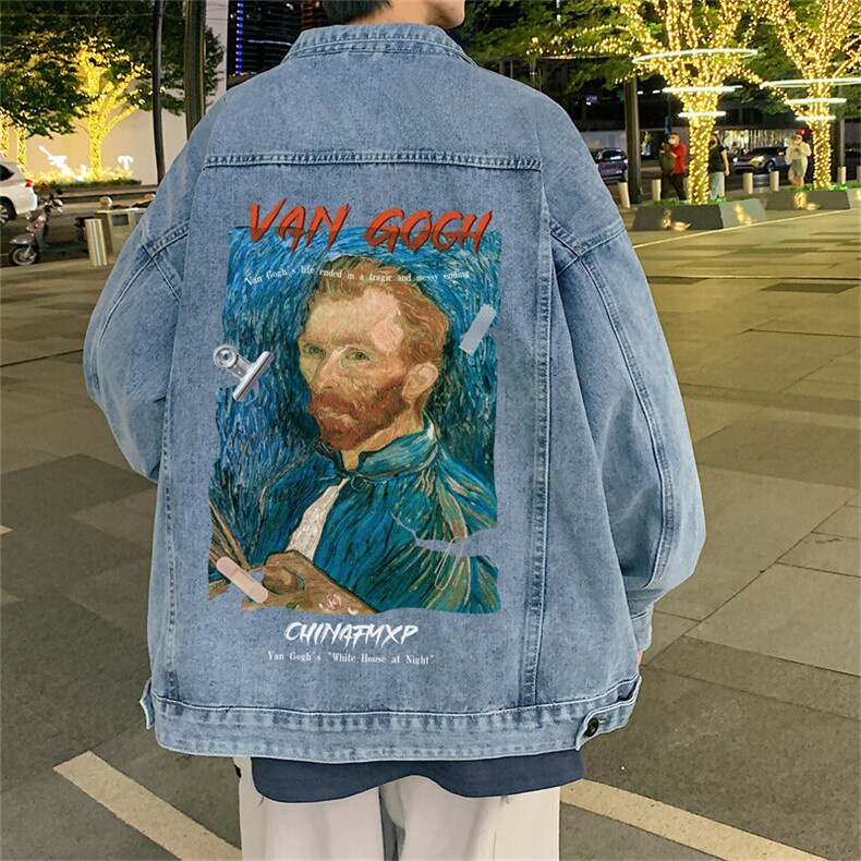 牛仔外套男美式春新款水洗宽松高街潮牌hiphop工装夹克JK1038-P68,男装工装外套,星座1103-3