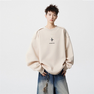 得物供货、重磅420克现货 圆领卫衣宽松HD019-1-WY2625LL-P35图片