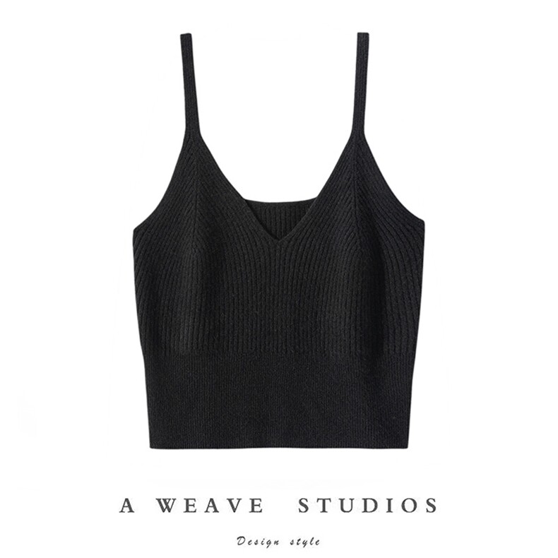 2025夏季新款羊绒衫女100山羊绒纯色吊带背心修身薄款无袖打底衫，女装背心吊带，亿嘉羊绒