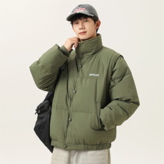 2025冬季新款男日系潮牌白鸭绒羽绒服加厚外套棉衣马甲YR32-F259，男装羽绒服，电商A101（原外27）