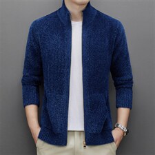 CAXBF8216钱塘2020-2秋季厚款商务休闲简约中年男士针织衫P63，男装针织衫/毛衣，钱塘207-2