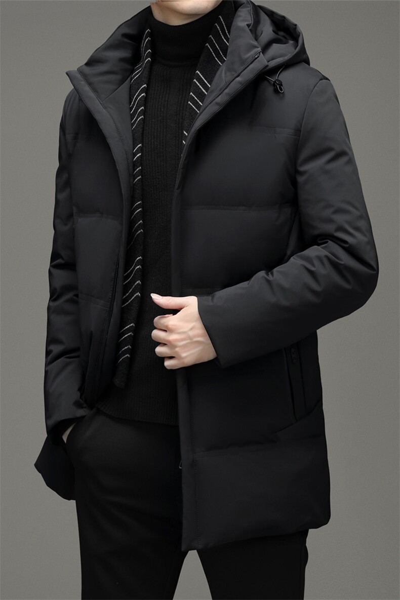 男士中长款羽绒服21冬季新款冬装保暖时尚防风外套YYYR6810-P330,男装羽绒服,钱塘6003A(原)4033A