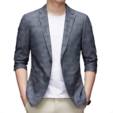 DJ8866钱塘2020-3新款时尚休闲商务百搭中年男士秋季西服P147，男装西服，钱塘207-3