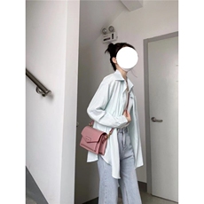 竖条纹肌理感防晒长袖衬衫春秋百搭纯色衬衣，男装防晒衣，星座1210-1