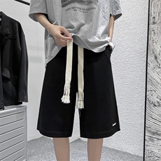 特批P21无差价夏季编织绳小众设计感卫裤男士休闲五分短裤DK28811，男装牛仔裤，电商A001