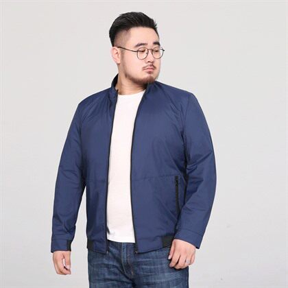 L-8XL男装夹克胖子秋款休闲外套肥佬宽松上衣加肥加大码8810款P95,红色长袜子搭配什么鞋子图片