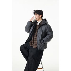 90%绒新标有报 连帽韩版宽松羽绒服外套Y995/ P350 现货图片