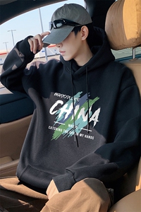 CM139连帽卫衣重磅纯棉大码外套图片