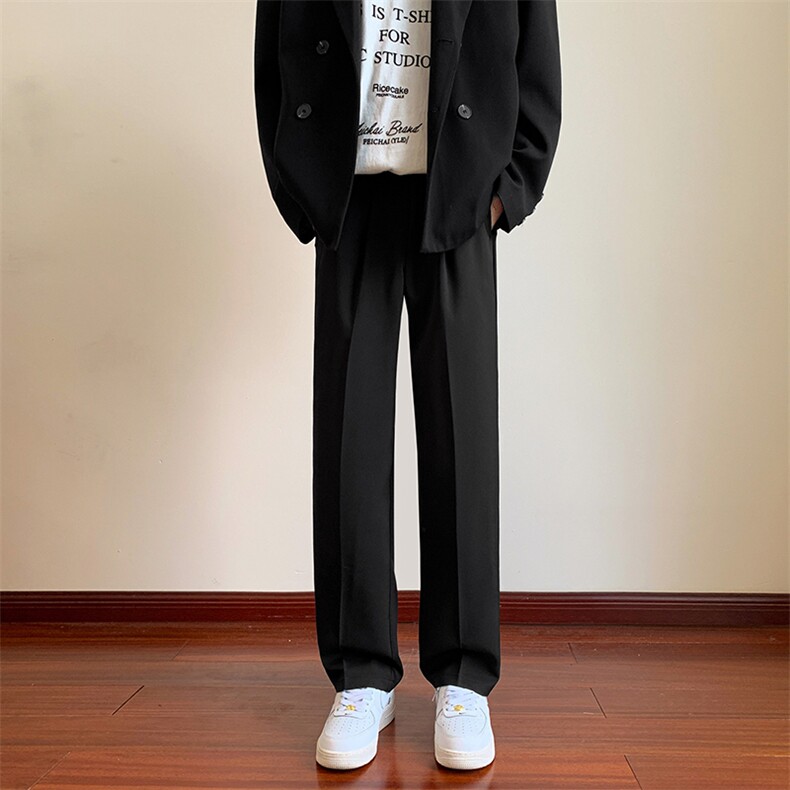 西裤休闲裤男免烫垂感直筒长裤1001-1-XK010-P42,男装西裤,星座1001-1