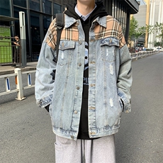 潮牌外套男装秋季精神小伙网红夹克情侣牛仔外搭日系JK1831，男装夹克，星座516A