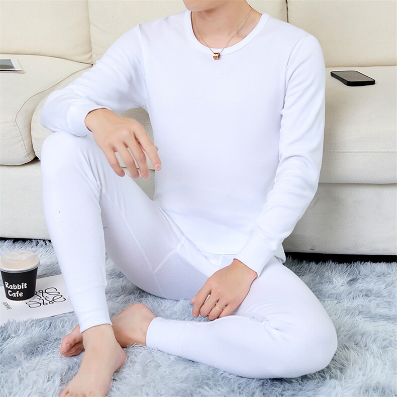 保暖内衣男士秋衣秋裤纯棉纯色棉毛衫全棉保暖套装TZ3203-40,男装棉衣,星座310B-3