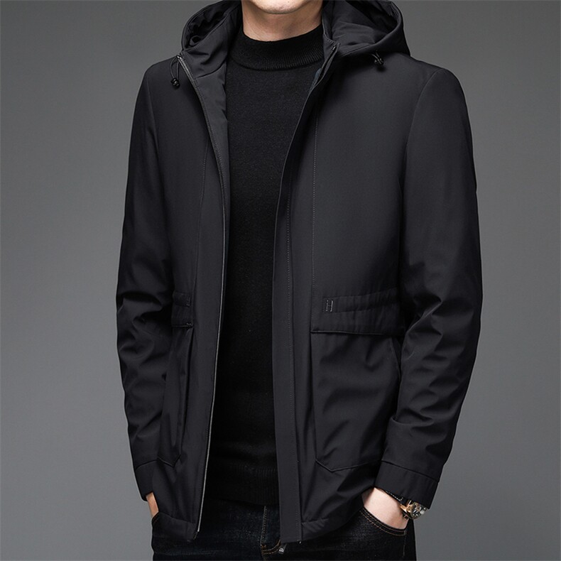 V3586钱塘2020-3新款冬季厚款商务休闲中年男士90鸭绒羽绒服P158,男装羽绒服,钱塘207-3