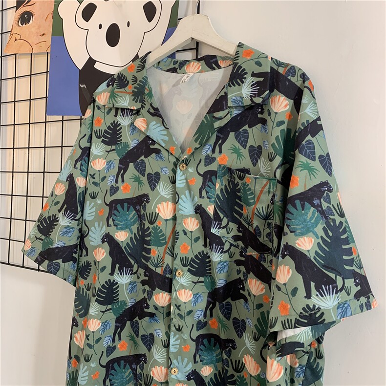 2025夏装新款短袖衬衫沙滩服A158-CS612-P38,男装T恤,电商A158