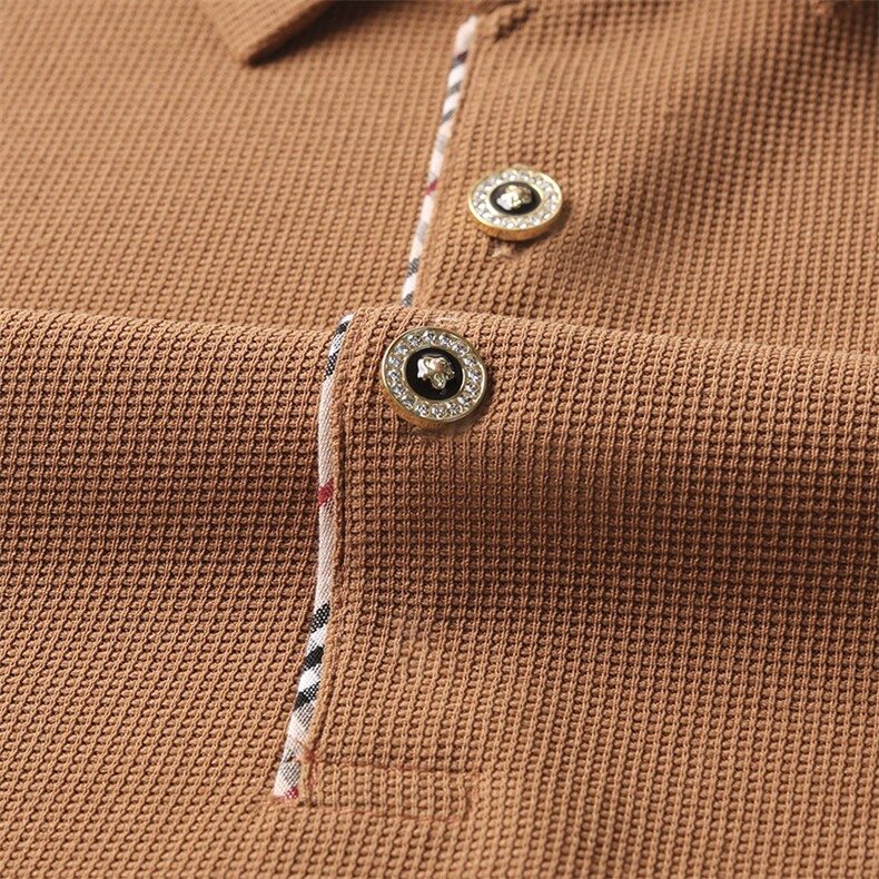 春秋季Polo衫中青年男士翻领打底上衣服新款休闲商务长袖t恤男潮,男装T恤,电商B212（原钱塘6029）