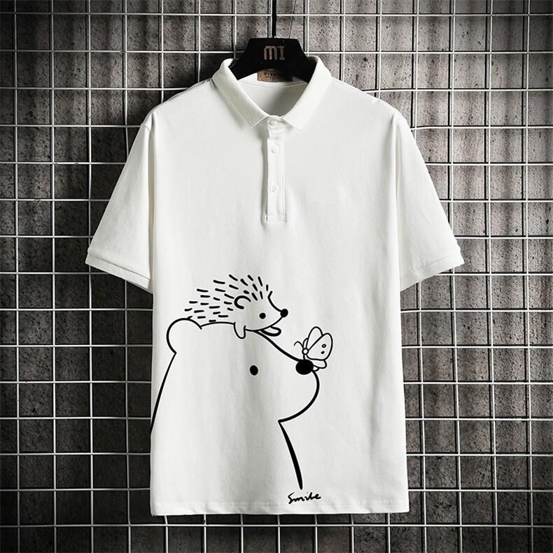 PL57166-P35翻领短袖polo衫男大码胖子半袖t恤男有领保罗衫，男装Polo衫，电商A040A