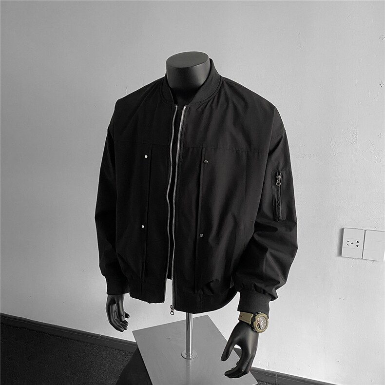美式ins棒球服外套潮牌宽松痞帅飞行员夹克情侣外套J51339P65,男装夹克,电商A247