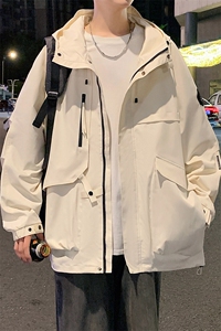 春秋户外冲锋衣男女同款防风防水连帽工装外套登山服夹克2481-P75图片