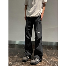 美式复古薄款冰丝休闲裤直筒修身速干伞兵裤5XZ502-K759-P55控79，男装休闲裤，星座502