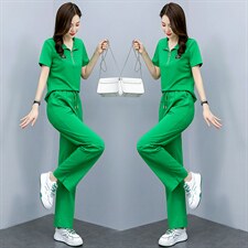 2024夏季新款时尚气质两件套休闲套装女宽松显瘦百搭运动服，女装套装/套裙，依如秀(原杭风阁)