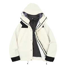 加厚新款冲锋衣可拆卸户外登山三合一登山服A061-AJ00490-特P115，男装夹克，电商A061