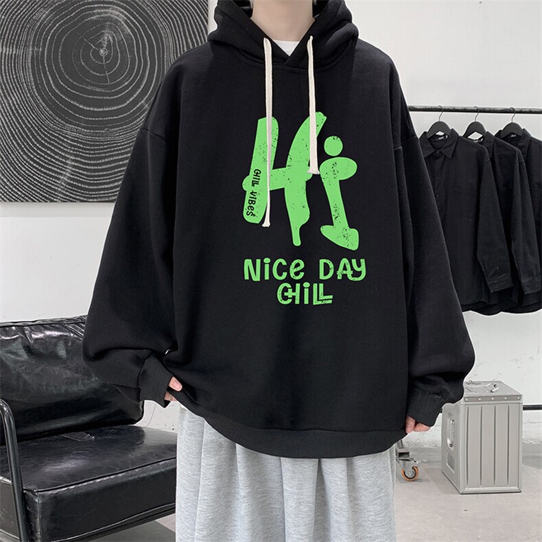 连帽卫衣男大码胖子帽衫大号运动服WY2418-P35图片