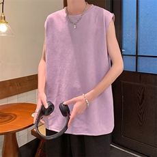原宿背心新款青春流行ins汗背心简约男潮潮流日系标准，男装背心/马甲，星座716-4