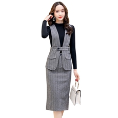 套装/套裙时尚修身三件套装裙女2021年春装新款一步裙套装裙子，女装套装/套裙，瑶迪依秀