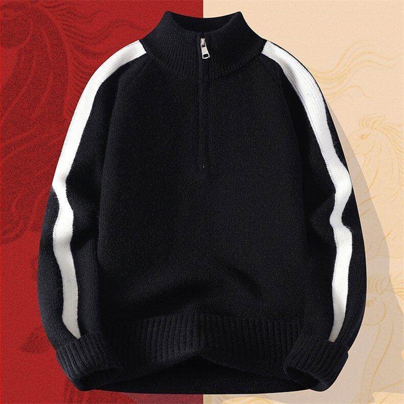 25737-TP50新年战袍情侣装秋冬季搭毛衣红色本命马年衣服拜年服,男装针织衫/毛衣,电商D310B