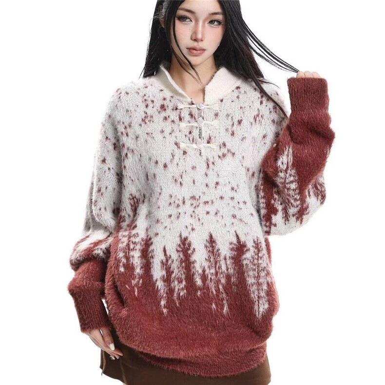 秋冬新款针织衫毛衣男女高级镂空慵懒风百搭通勤穿搭MY421P60,男装针织衫/毛衣,星座1013-5