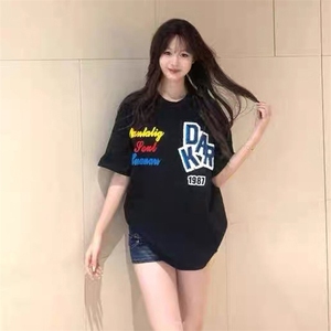 万针全刺绣工艺抖音得物高品质260克重磅纯棉双纱美式高街短袖T恤图片