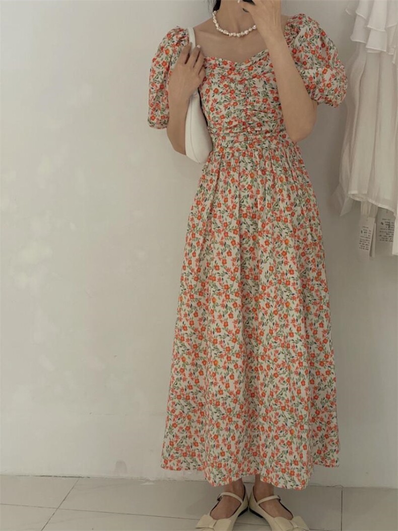 碎花长裙，其它，驿谷