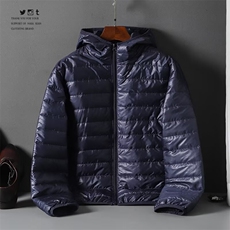 加绒冬男连帽棉衣褶皱条纹面包服棉袄外套大码M-5XLMY999P45，男装棉衣，星座1013-1