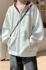 内景秋冬文艺学院连帽卫衣男潮牌休闲宽松外套WY00750/P55加绒P60，女装短外套，电商B316