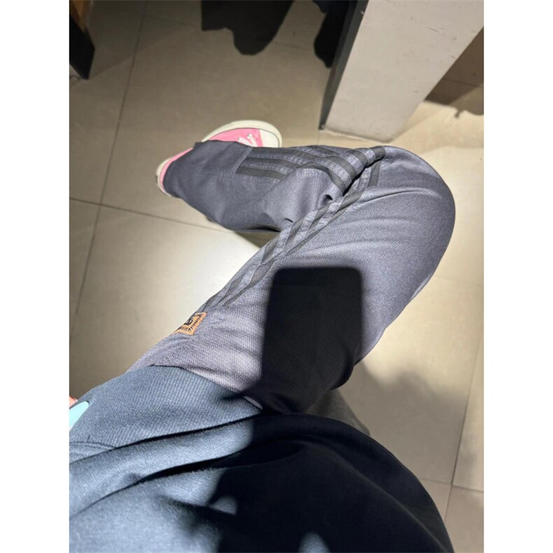 【网图】黑色条纹工装裤男夏季薄款直筒运动裤子1007-WWKZ15-P50,男装工装外套,星座1007（原301D）