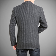 秋冬毛衣针织面料西男西装开衫休闲西服灰底M-4XL1630，男装西服，电商D326B（原电商D310-1）