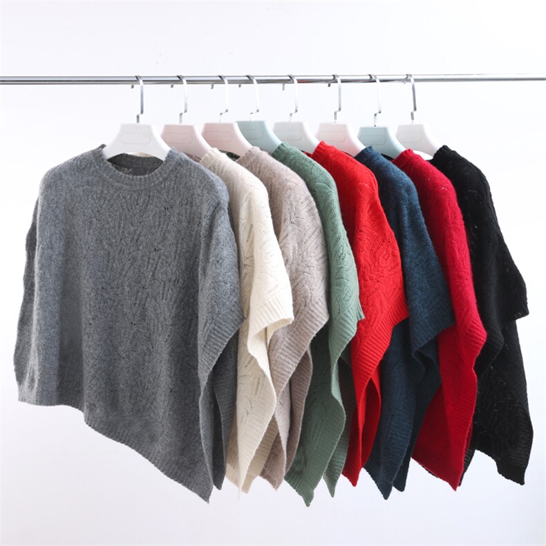 羊毛针织小披肩女打结减龄围巾搭肩护颈羊绒围脖两用，披肩，九月九羊绒