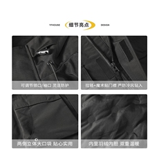 三合一羽绒服男款美式高品质羽绒服帅气潮牌外套潮牌yrf103-TP265，男装羽绒服，电商A089-1