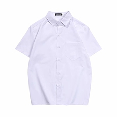 学院风短袖白衬衫男宽松潮流制服衬衣学生帅气半袖CS22-P28送领带，男装衬衫，星座1008-1