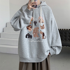 连帽卫衣男大码胖子帽衫大号运动服WY2444-P35，男装卫衣，电商A040