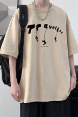 麂皮绒短袖t恤男大码半袖男JD82449-P25，男装T恤，电商A040