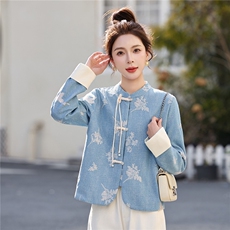 2026春季新款重工刺绣牛仔G风外套，女装短外套，伊仟回