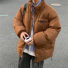 麂皮绒棉衣秋冬新款保暖立领宽松棉服外套男MYW6360P125控168，男装棉衣，电商A268A