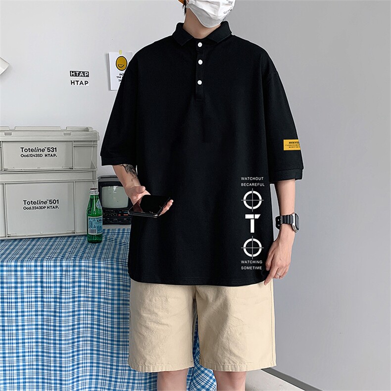 PL57114-P35翻领短袖polo衫男大码胖子半袖t恤男有领保罗衫模特,男装Polo衫,电商A040