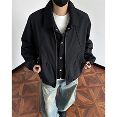 哈灵顿解构拼接外套假两件飞行员夹克JK912P95，男装夹克，星座908