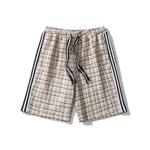 1白底短裤男大码M-5XL中性风男士中裤男潮流五分裤DK8797P40控59，男装牛仔裤，星座226-2