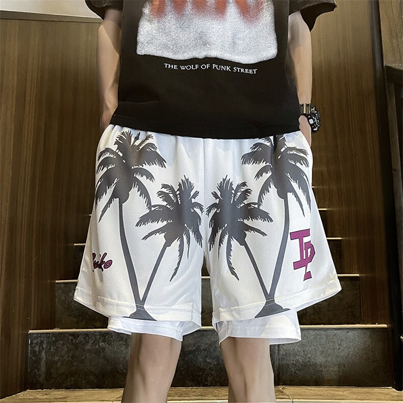 欧美潮牌休闲健身训练篮球短裤时尚潮流情侣运动五分裤D1074-p25，男装牛仔裤，星座1008-1